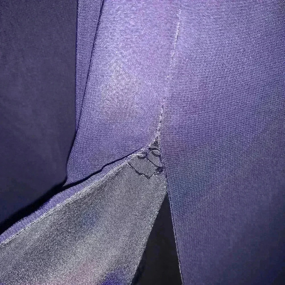 Mori Lee Navy Chiffon Bridesmaids dress, style 21532, Women’s Size 18 - Picture 9 of 15